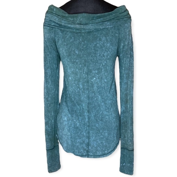 We The Free | Green Cosmo Tie Dye Cowl Neck Top OB546687 M - Picture 3 of 8